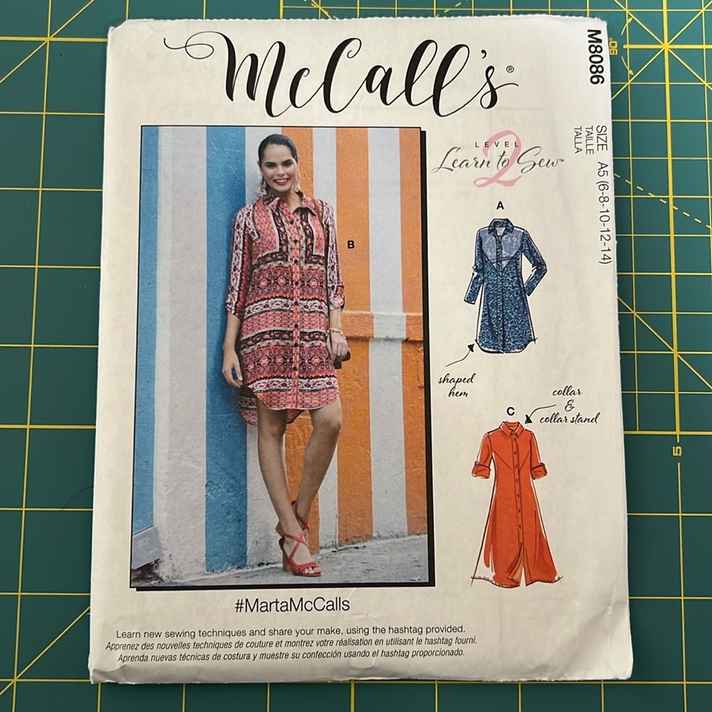 McCall Sewing Pattern - Dress M8086